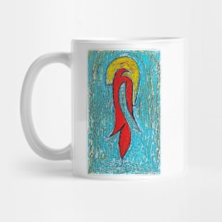 Magic Bird In A Blue Forest Mug